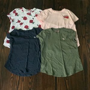 ABERCROMBIE KIDS SET OF SHIRTS ALL SIZE 15/16